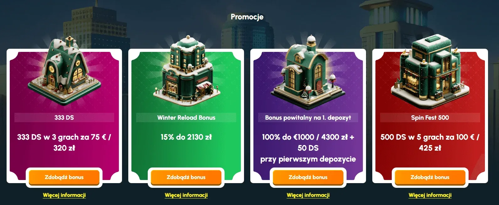 Bonusy w Richville Casino